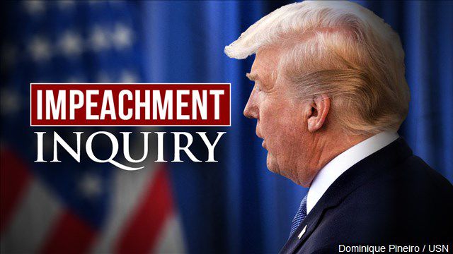 Impeachment inquiry trump graphic